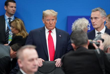 Trump leaves NATO summit after drama-filled visit: asset-mezzanine-16x9