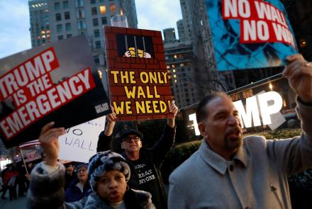News Wrap: Activists protest Trump's national emergency: asset-mezzanine-16x9