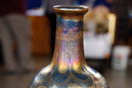 Appraisal: Tiffany Iridescent Vase, ca. 1900: asset-mezzanine-16x9