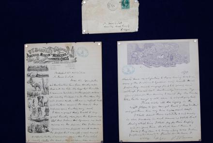 Appraisal: 1872 P.T. Barnum Letter & Envelope: asset-mezzanine-16x9