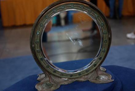 Appraisal: Tiffany Studios Peacock Mirror, ca. 1905: asset-mezzanine-16x9