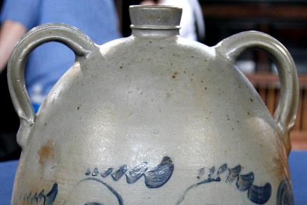 Appraisal: 19th-Century Eberhart Stoneware Jug & Jar: asset-mezzanine-16x9