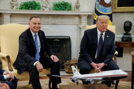 With Polish president, Trump reiterates plan to move troops: asset-mezzanine-16x9