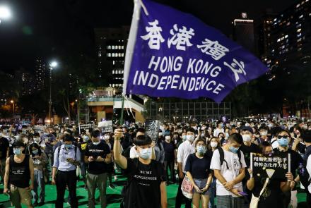 At banned vigil, Hong Kong protesters rally for freedoms: asset-mezzanine-16x9