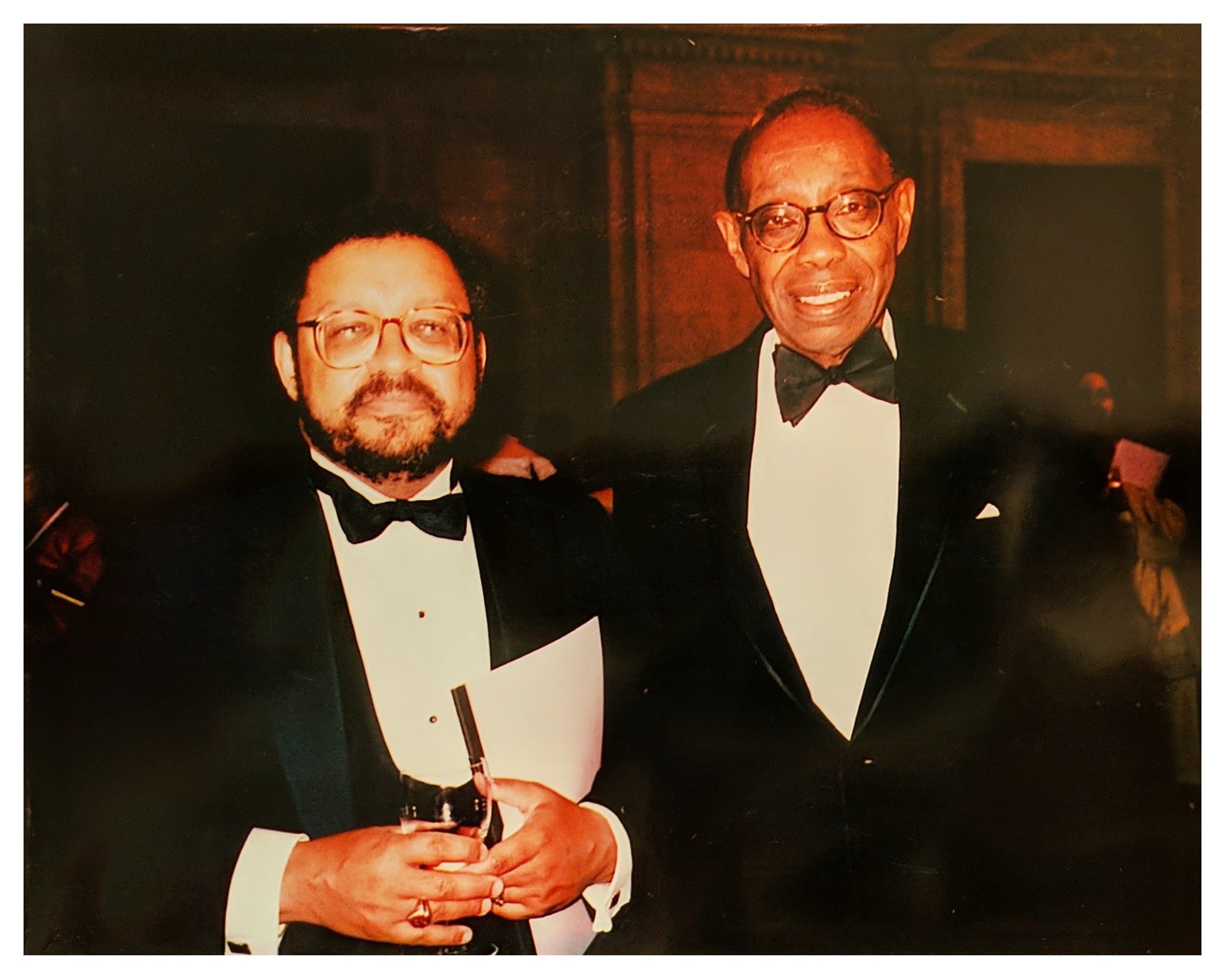 Dr. Terry standing with George Walker
