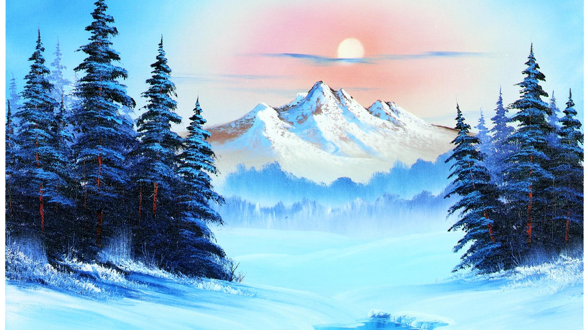 Winter Majesty - Bob Ross Painting - Fri, Jan 05 1PM at Kenwood