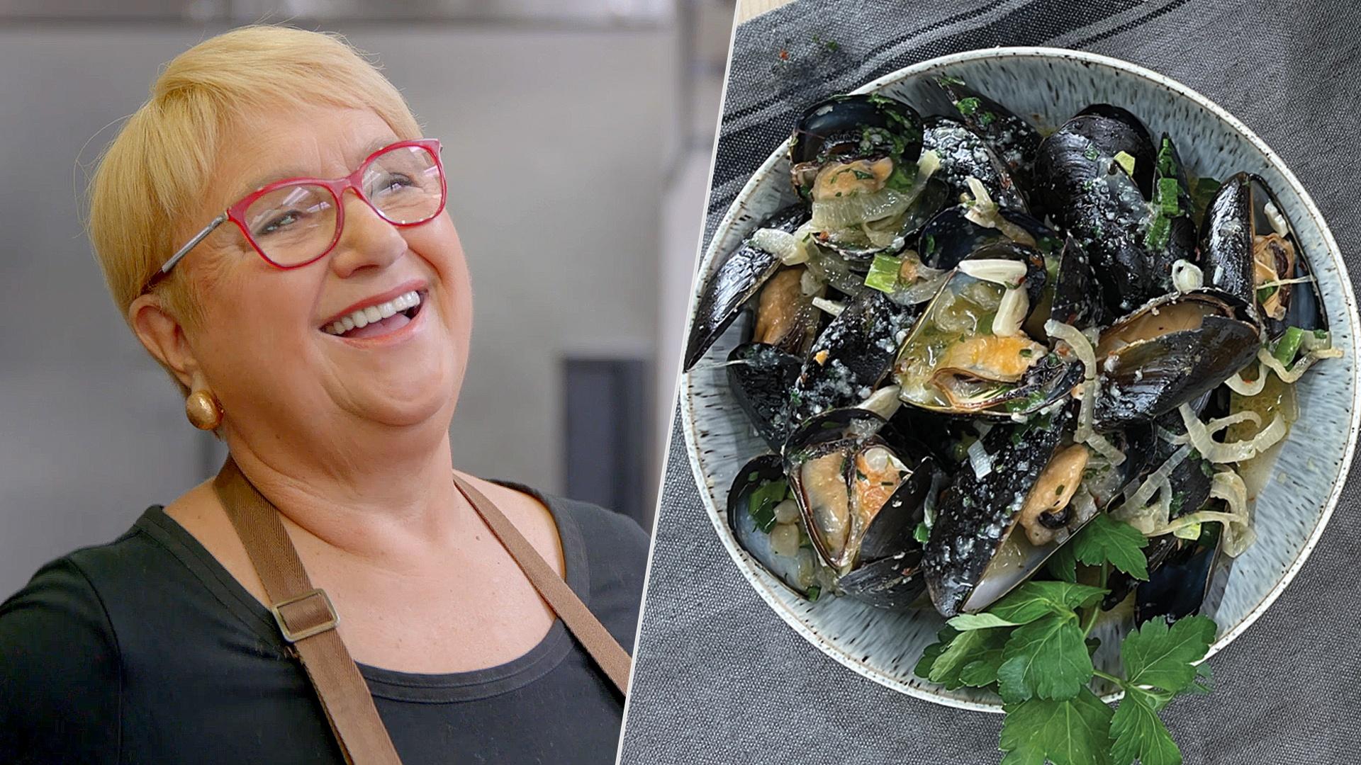 Lidia Cooks Mussels Triestina WETA