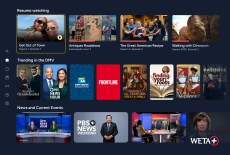 An example of the WETA+ home screen