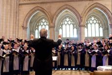 Reilly Lewis conducting at Washington National Cathedral