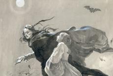 The Wedding Shirts, illustration by Stanislav Hudacek from Erben's Bouquet of Czech Folk Tales, 1901