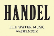 The score cover page showing the title to Handel's Water Music