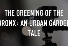 The Greening of the Bronx: An Urban Garden Tale: TVSS: Staple