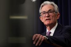 Jerome Powell holds a press conference following a two-day meeting of the Federal Open Market Committee on interest rate p...