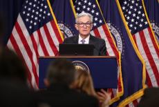 U.S. Federal Reserve Chair Powell holds a press conference, at the U.S. Federal Reserve in Washington