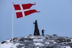 FILE PHOTO: The city of Nuuk ahead of the March 11 general election in Greenland