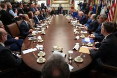 U.S. cabinet meeting at the White House