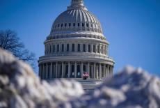 The U.S. Capitol building on day three of a partial government shutdown