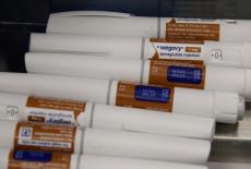 FILE PHOTO: Wegovy pens are sorted at a packaging line at Novo Nordisk's facility in Hillerod, Denmark