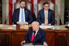 U.S. President Donald Trump delivers the State of the Union address at the U.S. Capitol in Washington D.C.