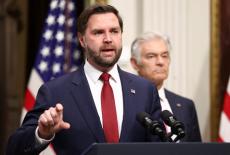 U.S. Vice President JD Vance and Administrator for the Centers for Medicare & Medicaid Services Mehmet Oz speak about ...