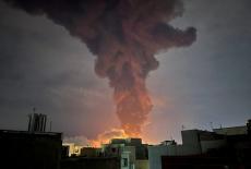 Smoke rises following an explosion, amid the U.S.-Israeli conflict with Iran, in Tehran
