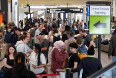 FILE PHOTO: Long lines at airports as TSA absences continue