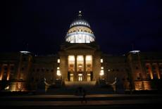 The Idaho State Capitol building is seen in Boise