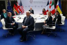 G7 foreign ministers meet at the Vaux-de-Cernay Abbey near Paris