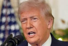 U.S. President Donald Trump delivers an address to the nation at the White House in Washington