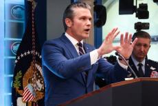 U.S. President Trump holds a press conference in the briefing room at the White House