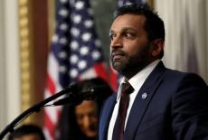 FILE PHOTO: Kash Patel is sworn in as FBI director, in Washington