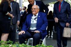 Ceremony marking the 24th anniversary of the September 11 attacks at the 9/11 Memorial and Museum in the Manhattan borough...