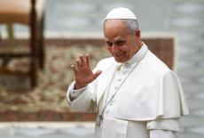 Pope Leo XIV attends a swearing-in ceremony of new Swiss Guards at the Vatican