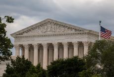 U.S. Supreme Court building on a cloudy day in Washington