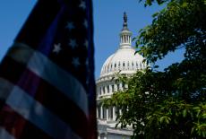 Protest calling for rejection of funding for immigration enforcement, in Washington