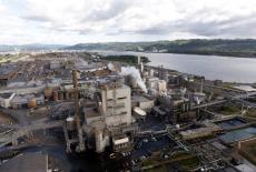 Aftermath of a chemical tank rupture at the Nippon Dynawave Packaging pulp and paper mill in Longview