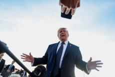U.S. President Donald Trump arrives at Paris Orly airport