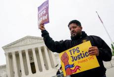 Rally for immigrants' rights, outside U.S. Supreme Court in Washington