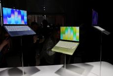 The MacBook Neo, Apple's new entry-level Mac laptop, during an event in New York City