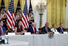 U.S. President Trump attends a MAHA Commission event, at the White House
