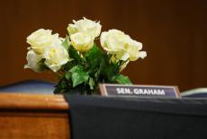 Senate Appropriations Committee hearing on U.S. President Donald Trump's supplemental funding request for the DoD, in Wash...