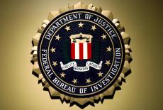 The Federal Bureau of Investigation seal is seen at FBI headquarters before a news conference by the FBI Director the insp...