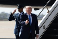 U.S. President Donald Trump visits California