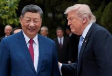 FILE PHOTO: U.S. President Trump visits China
