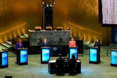 Candidates for the position of United Nations secretary-general participate in the "UN Town Hall: The Next Secretary-Gener...