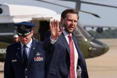 US Vice President JD Vance departs from Joint Base Andrews