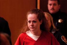 Christa Pike enters a Knox County Criminal Court