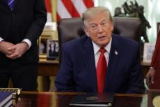 US President Donald Trump at the White House in Washington, D.C.
