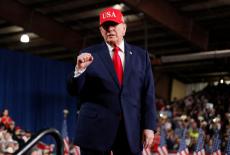 US President Donald Trump visits Montana