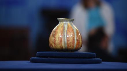 Appraisal: Brouwer Fire-Painted Vase, ca. 1900: asset-mezzanine-16x9